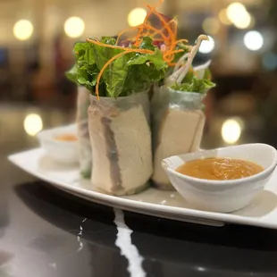 Fresh tofu spring rolls