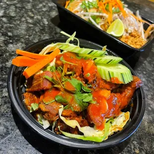 Apple wood spare ribs