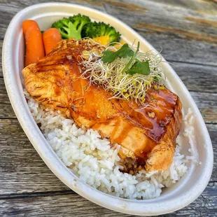 Salmon teriyaki