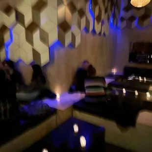 Seating away from the bar