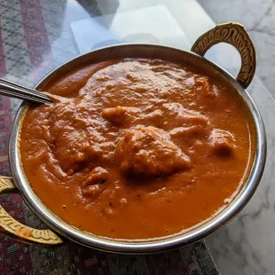 Chicken Tikka masala. The actual product is smaller than it looks in the picture