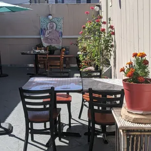 Patio set up