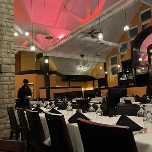 the interior of a restaurant