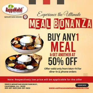 Experience the Ultimate Meal Bonanza!