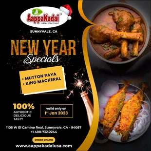 Let&apos;s  this New Year!
with Aappakadai&apos;s NEW YEAR SPECIALS