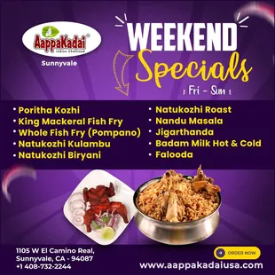 It&apos;s time for Weekend Specials! 

Get ready to tantalize your taste buds with our mouth-watering Poritha Ko