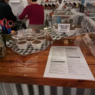 two people in the background