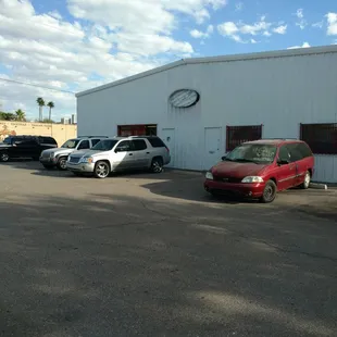 The front of the business