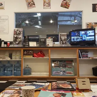 They got a comfy couch in the waiting room!