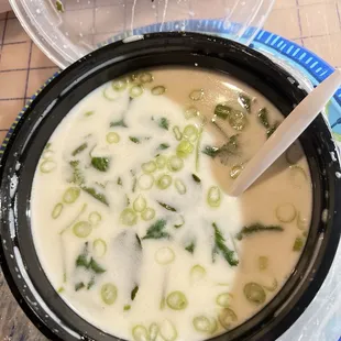 Tom Kha with shrimp No mushrooms