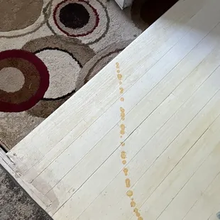 a child's feet on the floor