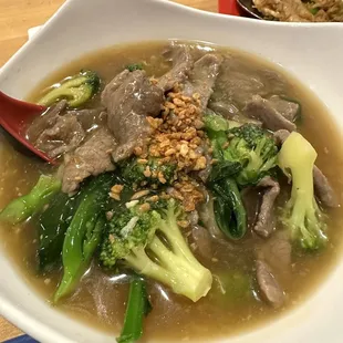 Beef Larb very generous on the gravy. Noodles were fried first yummy