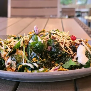 Palak chaat - fried spinach was fantastic