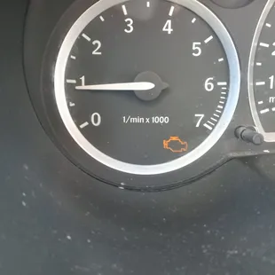 After they worked on my car my engine light can on