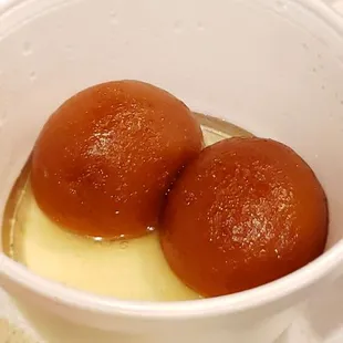 Gulab jamun tasted a bit stale.