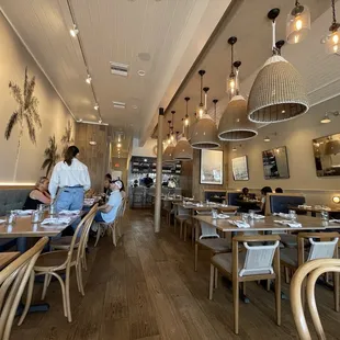 the dining area of a restaurant