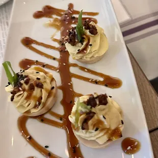 Ramen Deviled Eggs