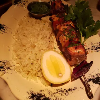 Grilled Salmon Kebab