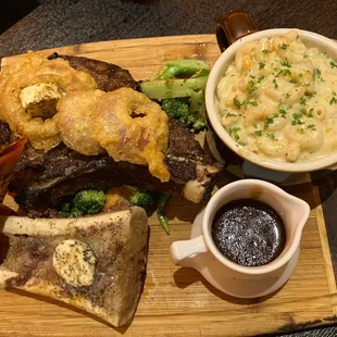 Bone-in angus rib-eye $64.95 KYD + Caribbean lobster tail $10 KYD