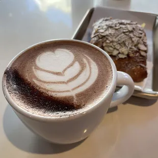 Hot Chocolate &amp; almond croissant