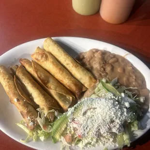 Shredded beef flautas