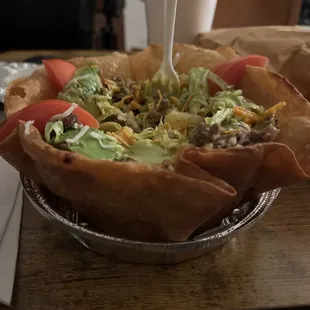 Since El Rey stop making a taco  salad  like this one.    This is my new favorite Mexican hangout.  The ticket !