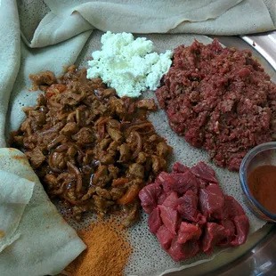 Tere Sega, Kitfo, and Yebeg Tibs