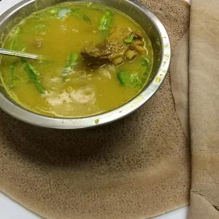 The kikil I ordered. Looks like kikil but lacked the flavor...had to use table salt.