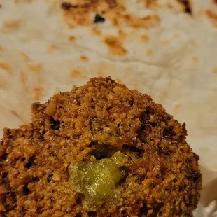 Falafel and soft bread