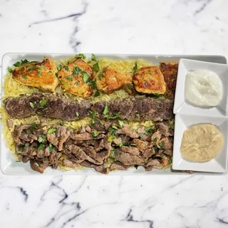 Garlicky Ground Beef Sheesh Kebob (Kafta) Sandwich