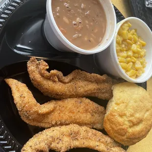 Fried Fish. It ain&apos;t catfish, but it&apos;s pretty good.