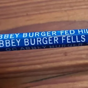 1 of the many pencil to use to fill in &quot;Build Your Own Burger&quot;