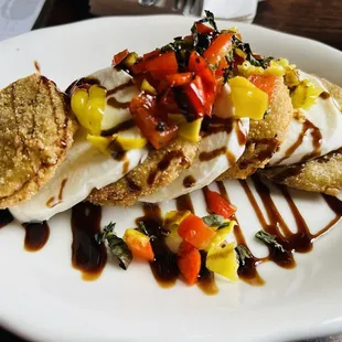 Fried Green Tomato Caprese