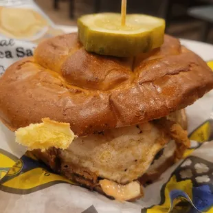 Build your own burger: Kobe, fried egg, special sauce, bacon and pickles