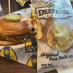 Cherrywood Smoked Angus with chips