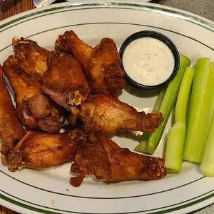 Old Bay Appetizer that came out after our meals that were obviously cooking the entire time. Tougher than leather.