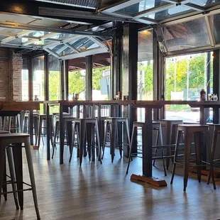 Indoor seating.