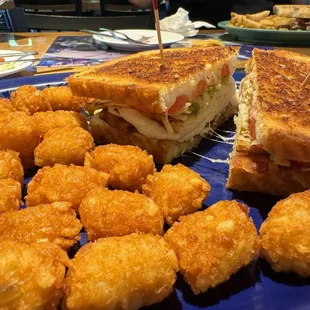 Turkey Melt and tots