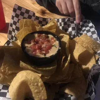 Homemade Chips and Queso