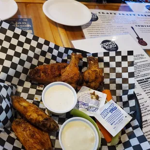 Grilled Wings With House Dry Rub