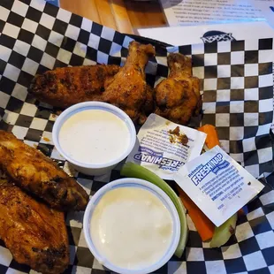 Grilled Wings With House Dry Rub