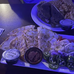 Cheese Quesadilla, hot and crisp