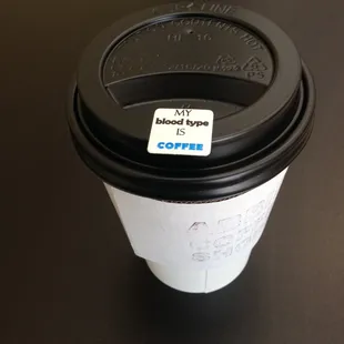 My blood type is coffee
