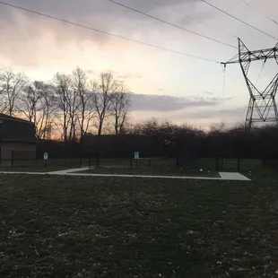 The two dog enclosures..