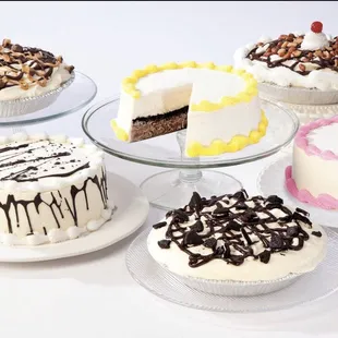 Fresh made in shop custard pies and cakes
