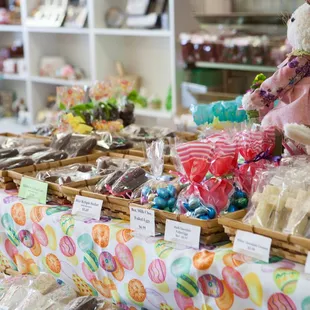 Holiday candies for each season.