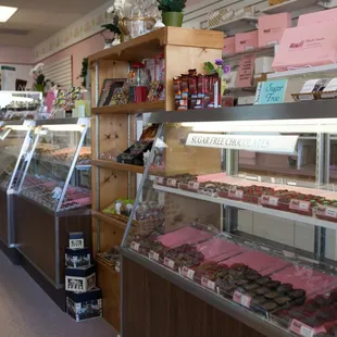 Handmade chocolates selection