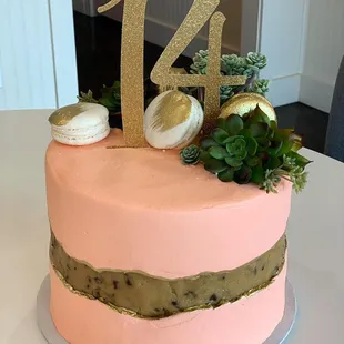 Cookie Dough Fault Line Cake