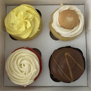 Lemon-licious, Banana Pudding, Strawberry Delight, and Buckeye
