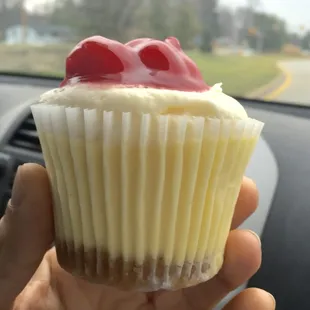 The outside of my cheesecake.